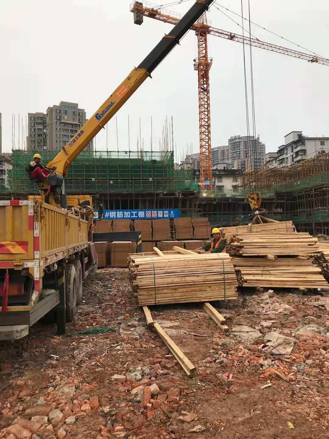 继续订购杉木木方和建筑模板